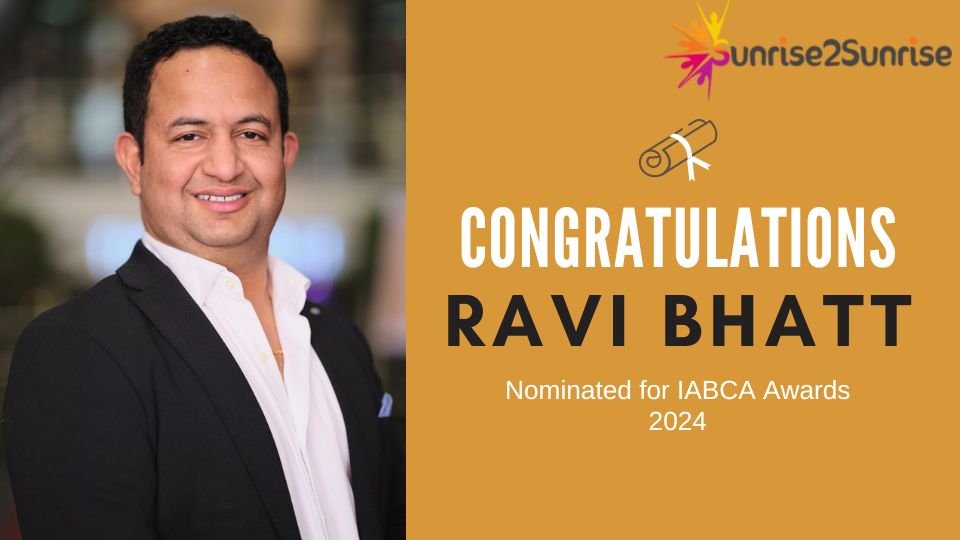 Ravi Bhatt nominated for IABCA Awards 2024