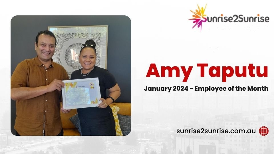 Amy Taputu - Jan 2024 Employee of the Month
