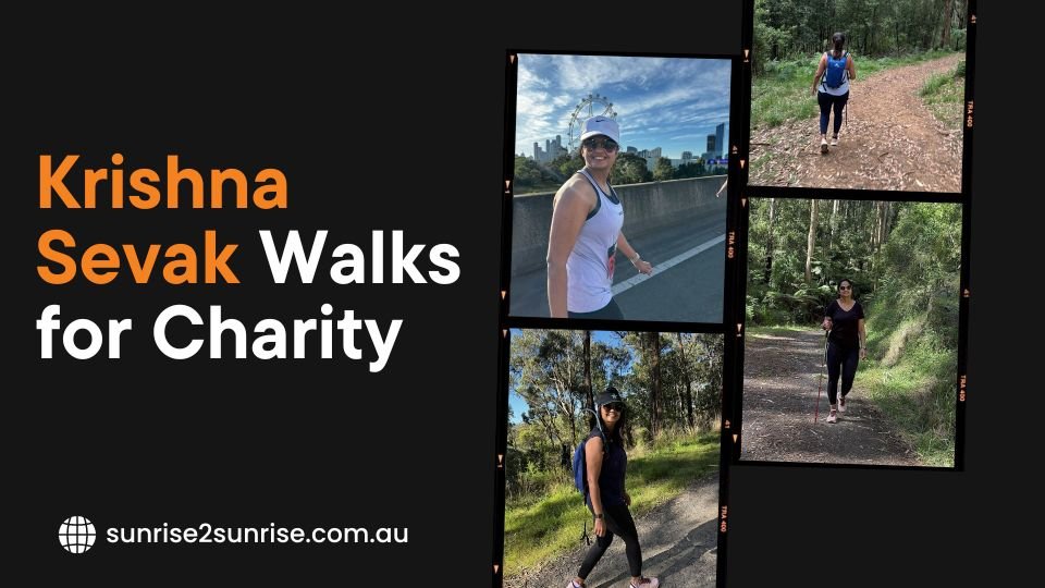 Krishna Sevak Walks for Charity